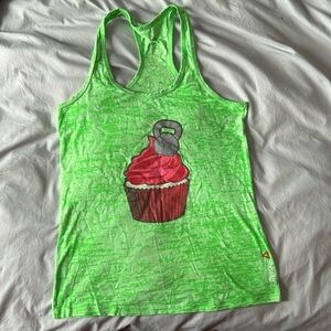 Reebok Cupcakes and Kettlebells tank. Size smalll.
